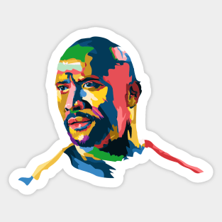 The Rock Colorful Sticker